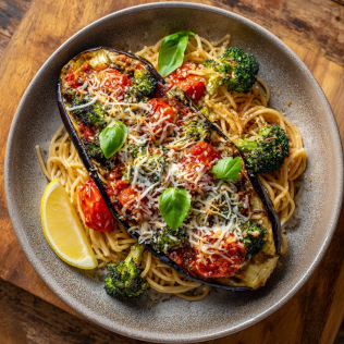 Roasted Eggplant Parmesan