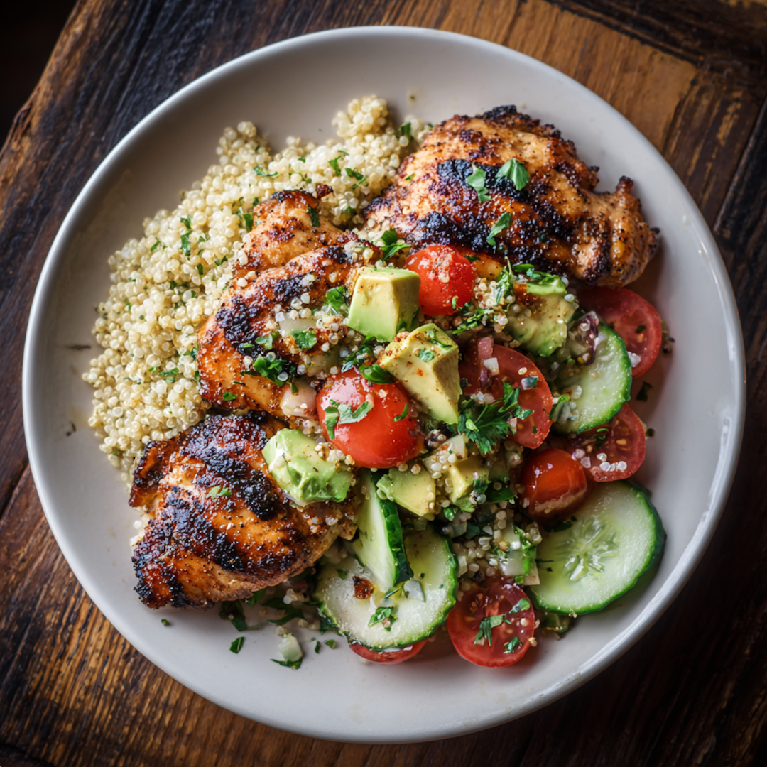 Cilantro-Lime Chicken Thighs with Avocado-Tomato Salsa